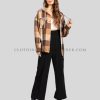 casual oversize shacket for women supplier