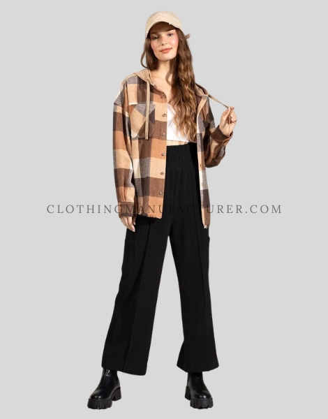 casual oversize shacket for women supplier