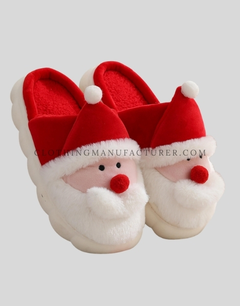  christmas santa claus design slippers supplier