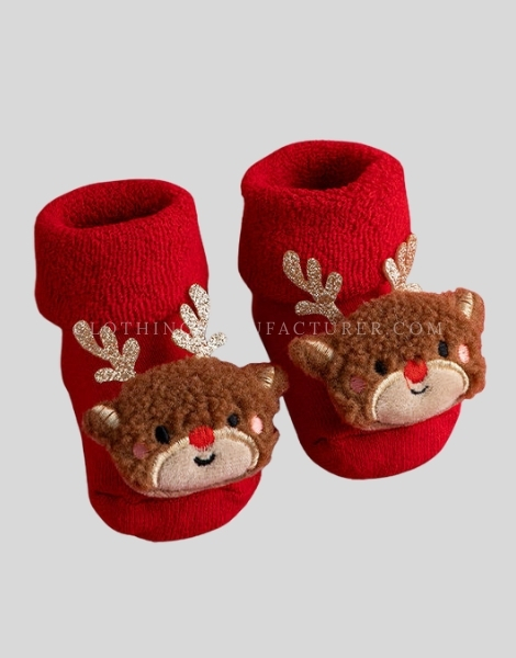 christmas tree printed socks supplier