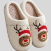 cozy fur christmas slippers supplier