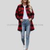 fashionable woolen shacket for women supplier