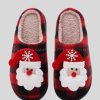 fleece cozy anti-slip christmas slippers supplier