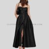 linen spaghetti strap dress supplier