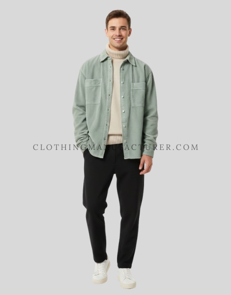 mens shacket with pocket supplier