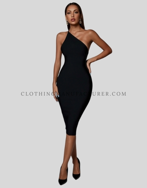 one shoulder spaghetti strap dress supplier