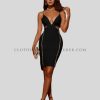 v neck spaghetti strap dress supplier