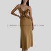 waist cut-outs spaghetti strap dress supplier