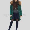 faux fur hooded puffer jacket for women manufacturer