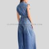 flare denim jumpsuit manufacturer