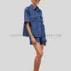 half sleeve denim shirt for women manufacturer