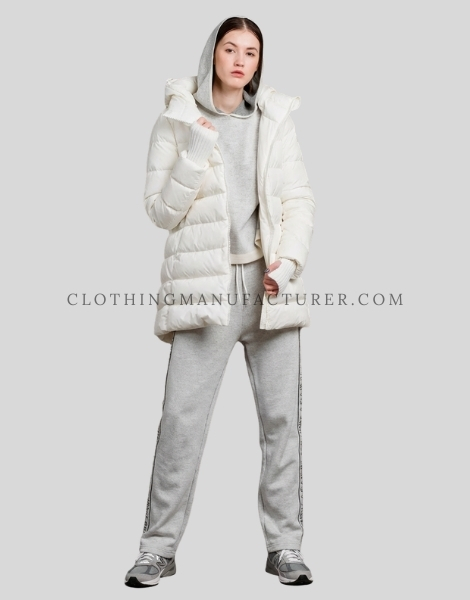 long puffer jacket for women manufacturer
