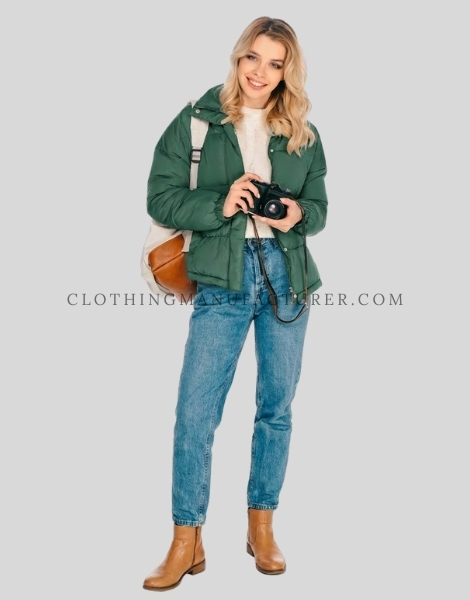 quilted puffer jacket for women manufacturer