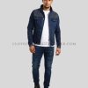 rhinestone denim jacket for men manufacturer