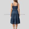 ruffle denim dress manufacturer