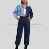 womens cropped denim jacket manufacturer
