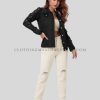 womens ripped denim jacket manufacturer