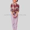 cropped flannel shirt for women supplier