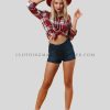 fashionable flannel shirt for women supplier