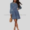 full sleeve denim dress supplier