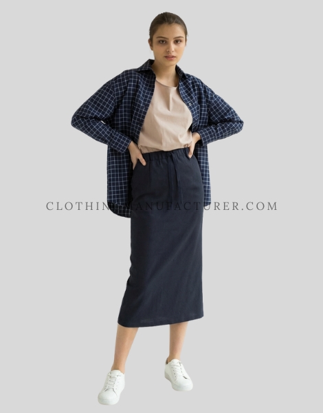 linen flannel shirt for women supplier