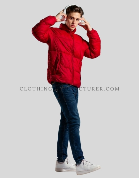 mens puffer jacket with pocket supplier