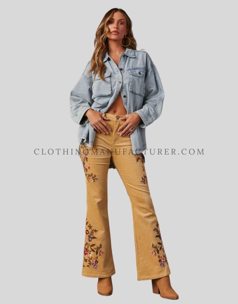 oversized denim shirt for women supplier