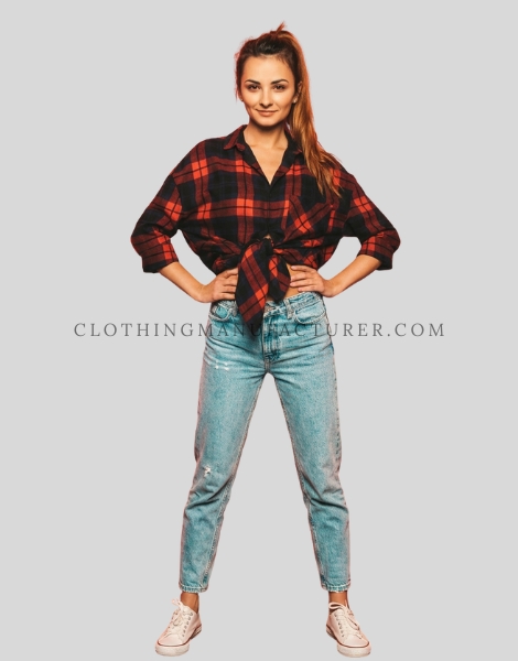 oversized flannel shirt for women supplier