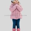 ruffled puffer jacket for kids supplier