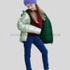 shiny puffer jacket for kids supplier