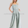 sleeveless denim jumpsuit supplier