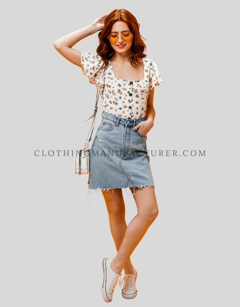stylish jeans skirt supplier