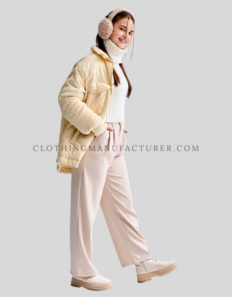 turtleneck puffer jacket for women supplier