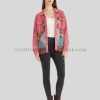 womens aztec prin denim jacket supplier
