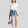 womens fashionable denim shorts supplier