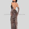 leopard printed party dress manufacturer