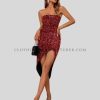 off shoulder sparkling party dress manufacturer