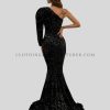 one shoulder puff sleeve party dress manufacturer