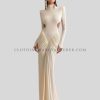 fashionable turtleneck party dress supplier
