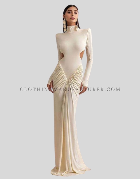 fashionable turtleneck party dress supplier
