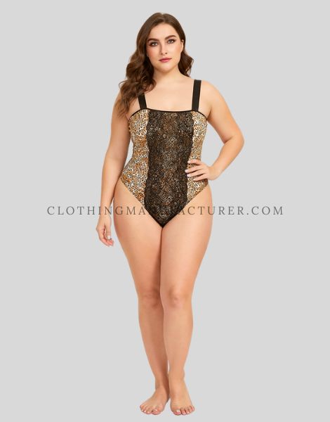 Custom Leopard Print Bodysuit leopard print bodysuit supplier