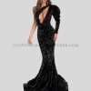 one shoulder puff sleeve party dress supplier