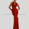 open back long party dress supplier