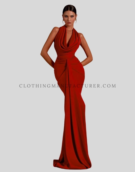 open back long party dress supplier