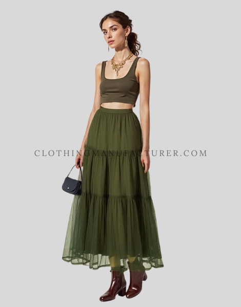 georgette tulle skirt supplier