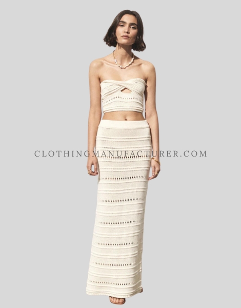 knitted long skirt supplier