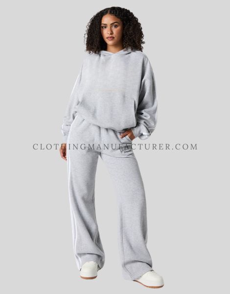 womens fleece oversized tracksuit supplier