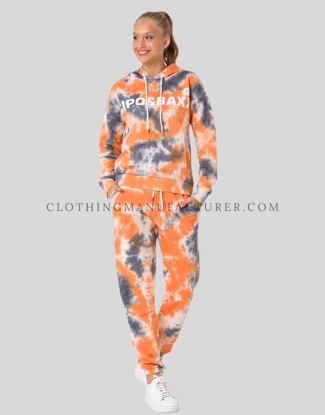 womens tie dye tracksuit supplier