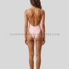 pink and white polka dot swimsuit manufacturer