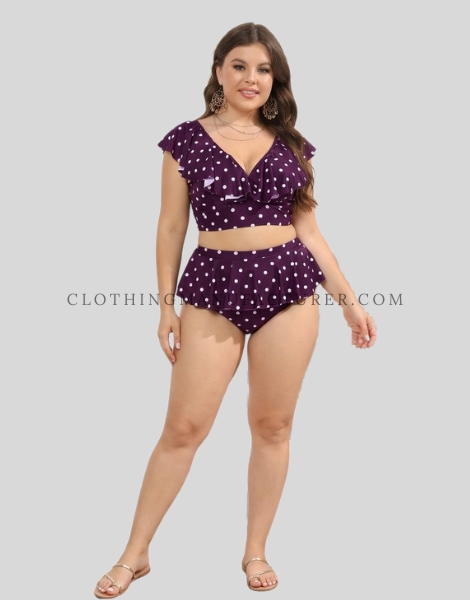 polka dot swimsuit two piece manufacturer
